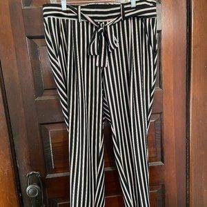 Torrid Multi Stripe Crepe Tapered Pants Size 0